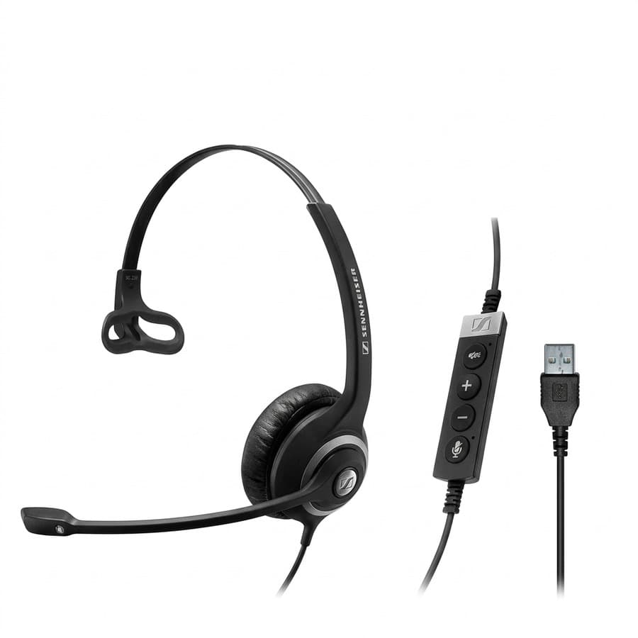 Sennheiser SC 230 USB MS II Tek Kulak Profesyonel Ofis Kulaklığı Görsel 1