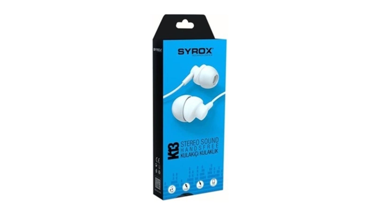Syrox K13 Mikrofonlu Kablolu Kulak İçi Kulaklık Görsel 1