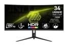MSI MAG 342CQR E2 34 inç 180Hz 1ms 1500R UWQHD Kavisli Gaming Monitör Görsel 1