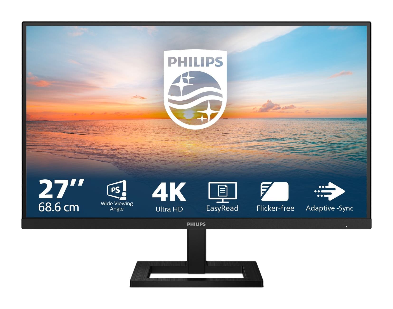 Philips 27E1N1900AE/00 27 inç 4K UHD IPS USB-C (65W PD) Dahili Hoparlörlü Görsel 1