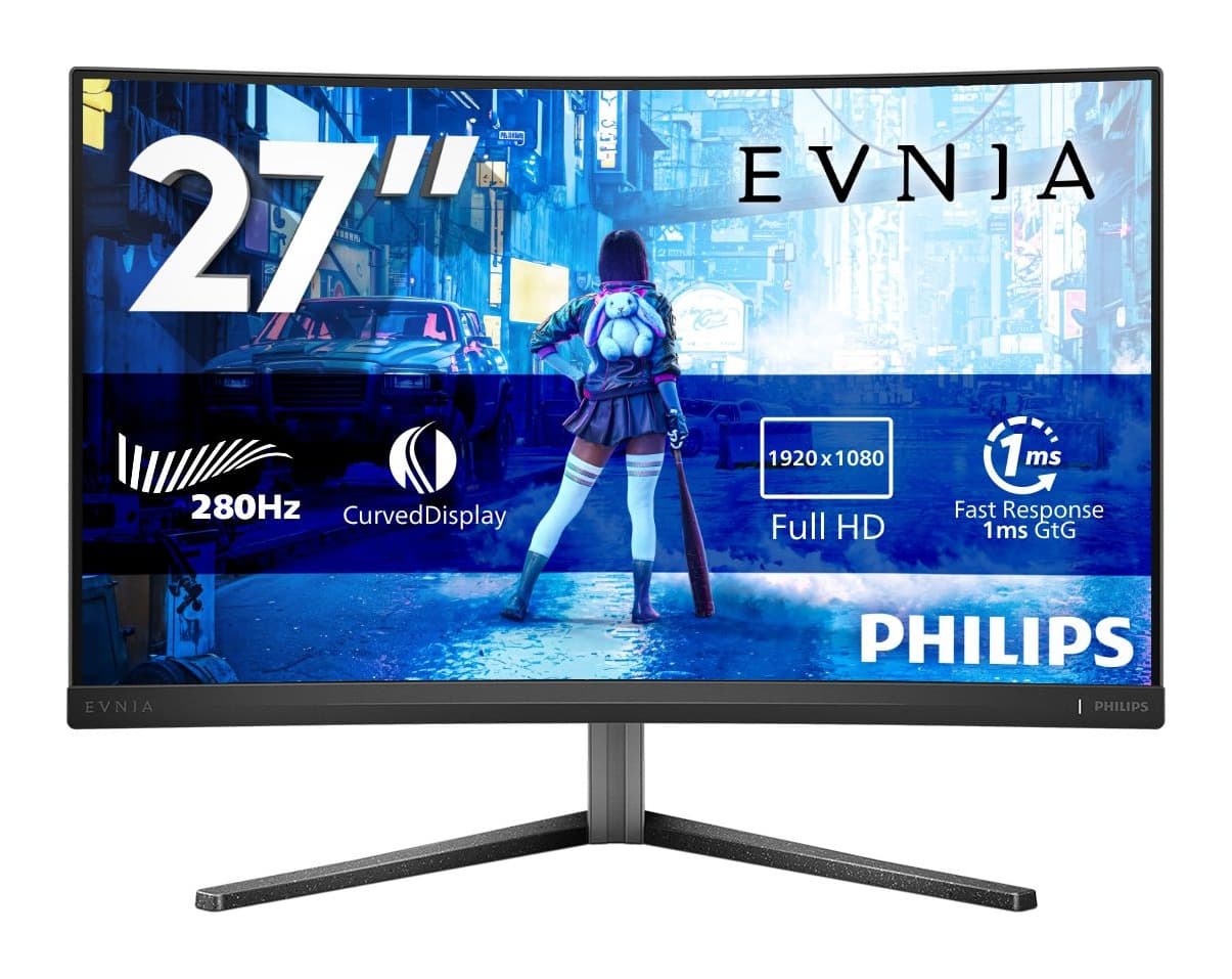 Philips Evnia 27M2C5200W/00 27 inç 280Hz 0.5ms 1500R FHD Fast VA Gaming