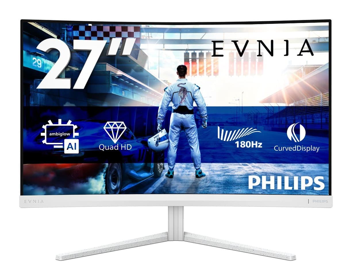 Philips Evnia 27M2C5501/00 27 inç 180Hz 0.5ms 1500R WQHD Kavisli Monitör Görsel 1