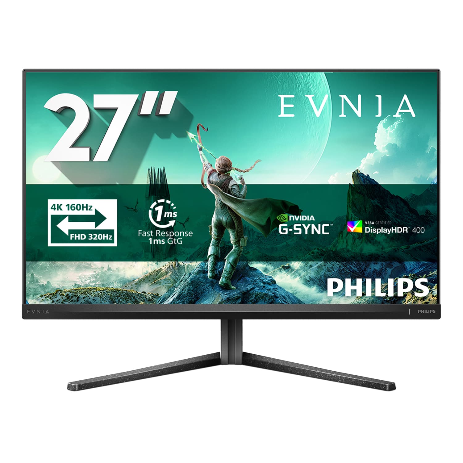 Philips Evnia 27M2N3800A/00 27 inç 160Hz 4K UHD Fast IPS Gaming Monitör
