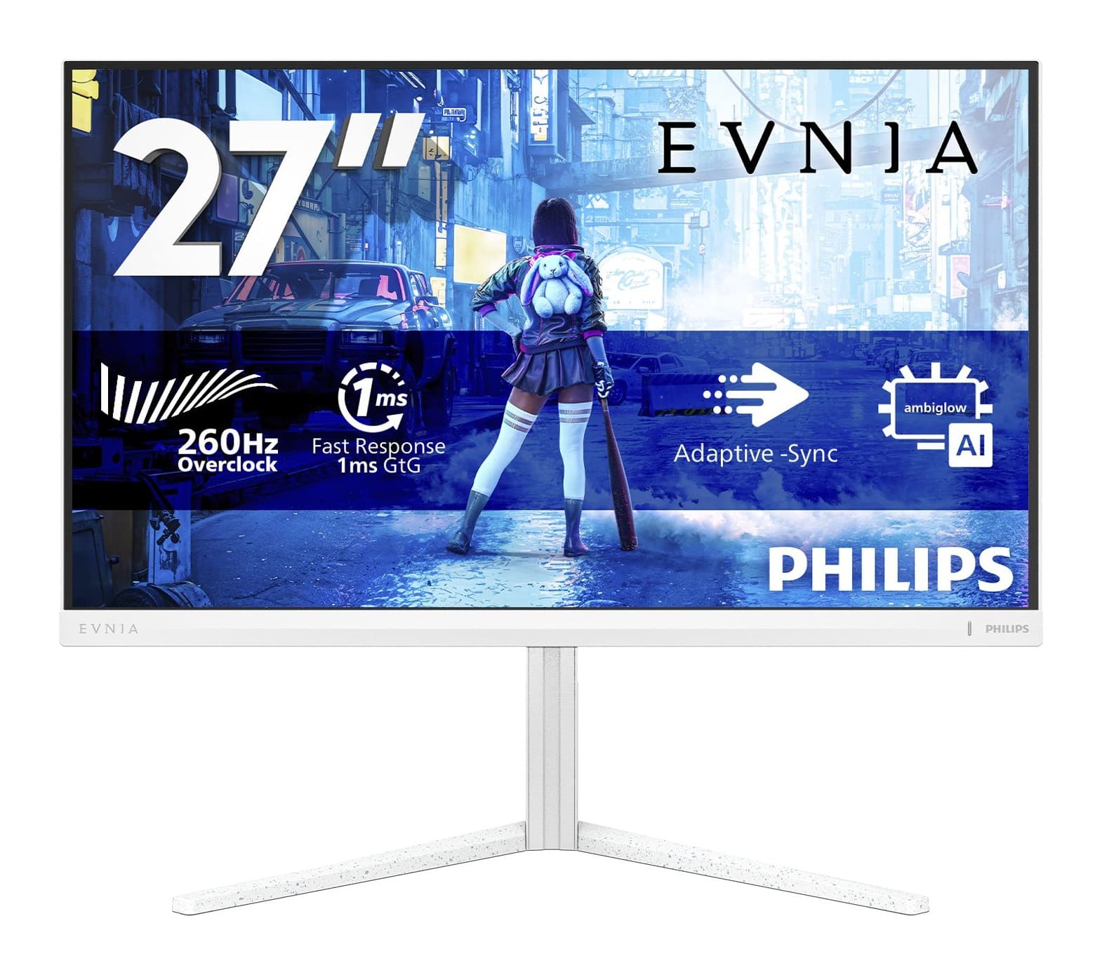 Philips Evnia 27M2N5201P/00 27 inç 260Hz 0.5ms FHD Fast IPS Pivot Monitör Görsel 1