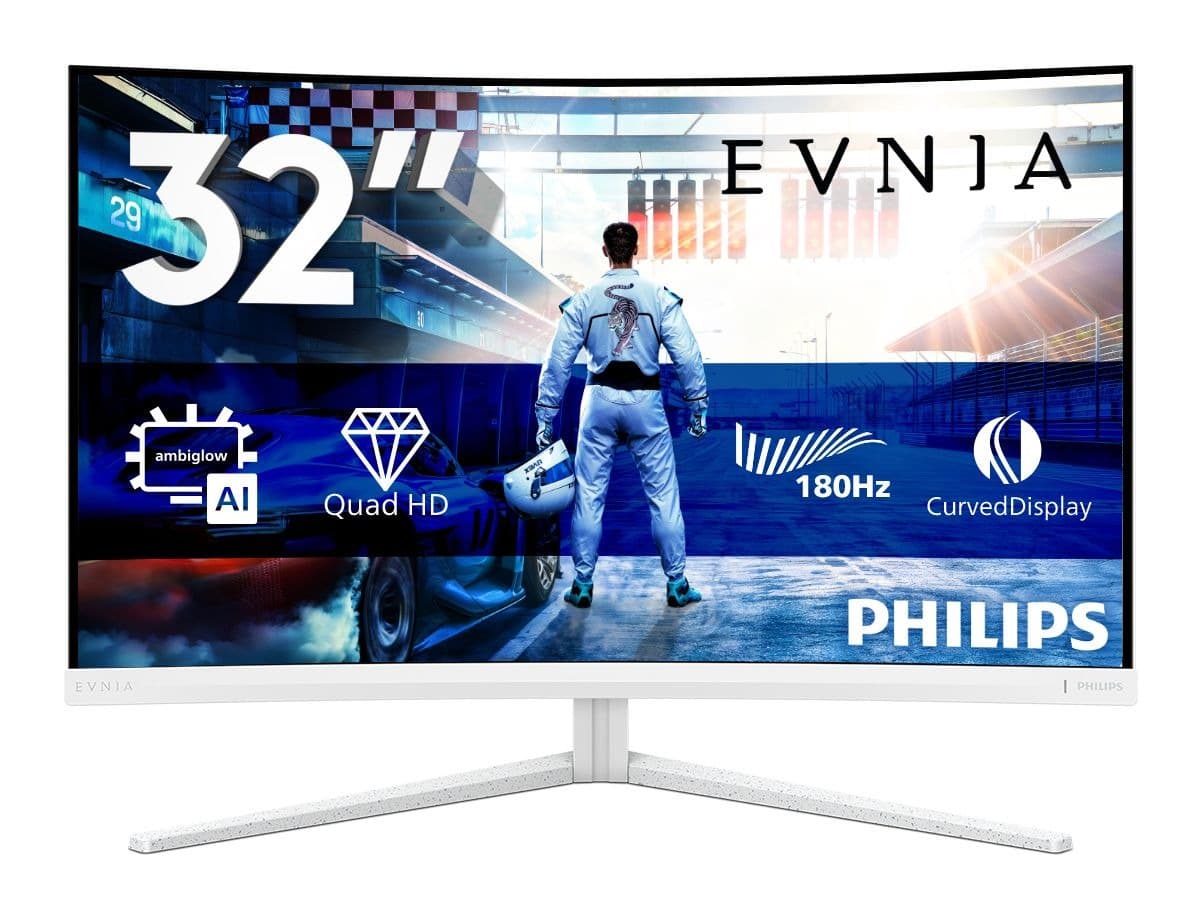 Philips Evnia 32M2C5501/00 31.5 inç 180Hz 0.5ms 1500R WQHD Kavisli Monitör Görsel 1