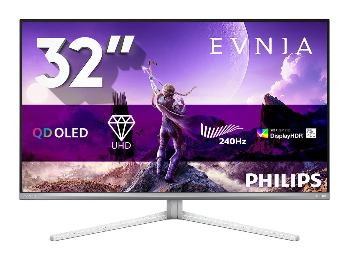 Philips Evnia 32M2N8900/00 32 inç 240Hz 4K UHD QD-OLED Monitör Görsel 1