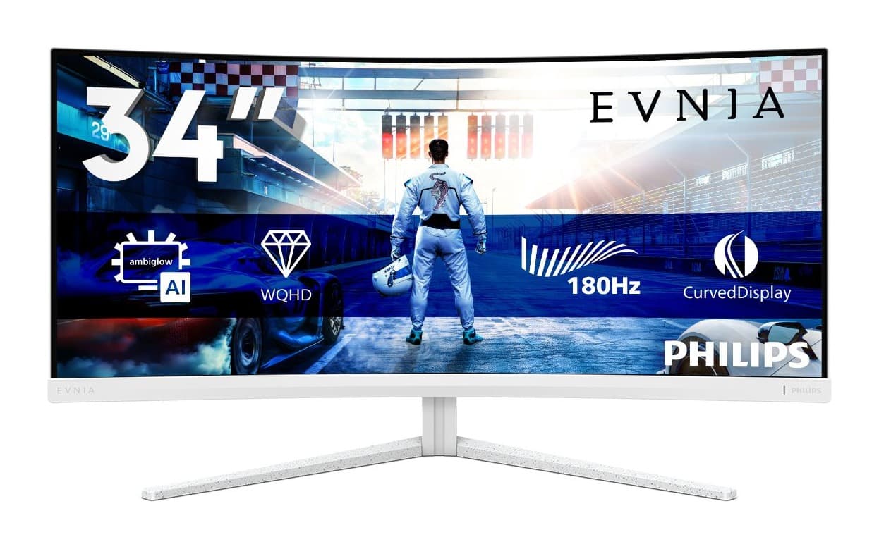 Philips Evnia 34M2C5501A/00 34 inç 180Hz 1500R UWQHD Gaming Monitör Görsel 1