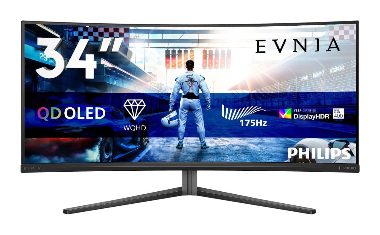 Philips Evnia 34M2C6500/00 34 inç 175Hz UWQHD 1800R QD-OLED Monitör Görsel 1