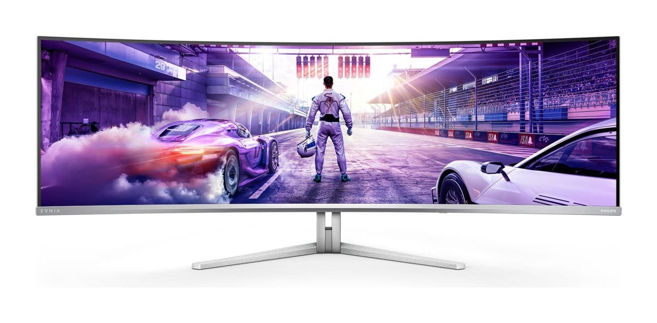 Philips Evnia 49M2C8900L/00 49 inç 144Hz UW-DQHD Kavisli OLED Monitör Görsel 1