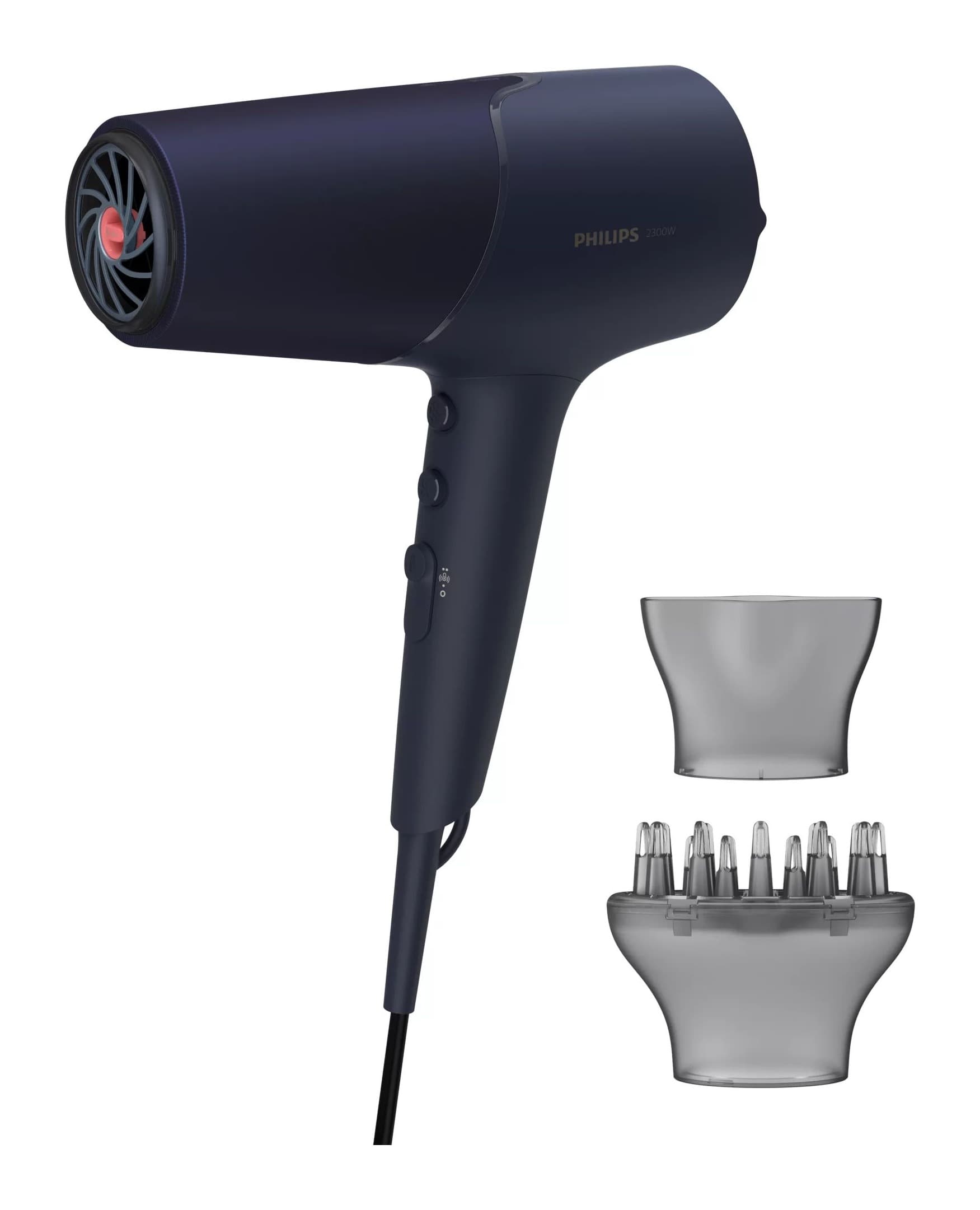 Philips 5000 Serisi BHD510/00 2300W ThermoShield İyonik Saç Kurutma Makinesi (Siyah) Görsel 1