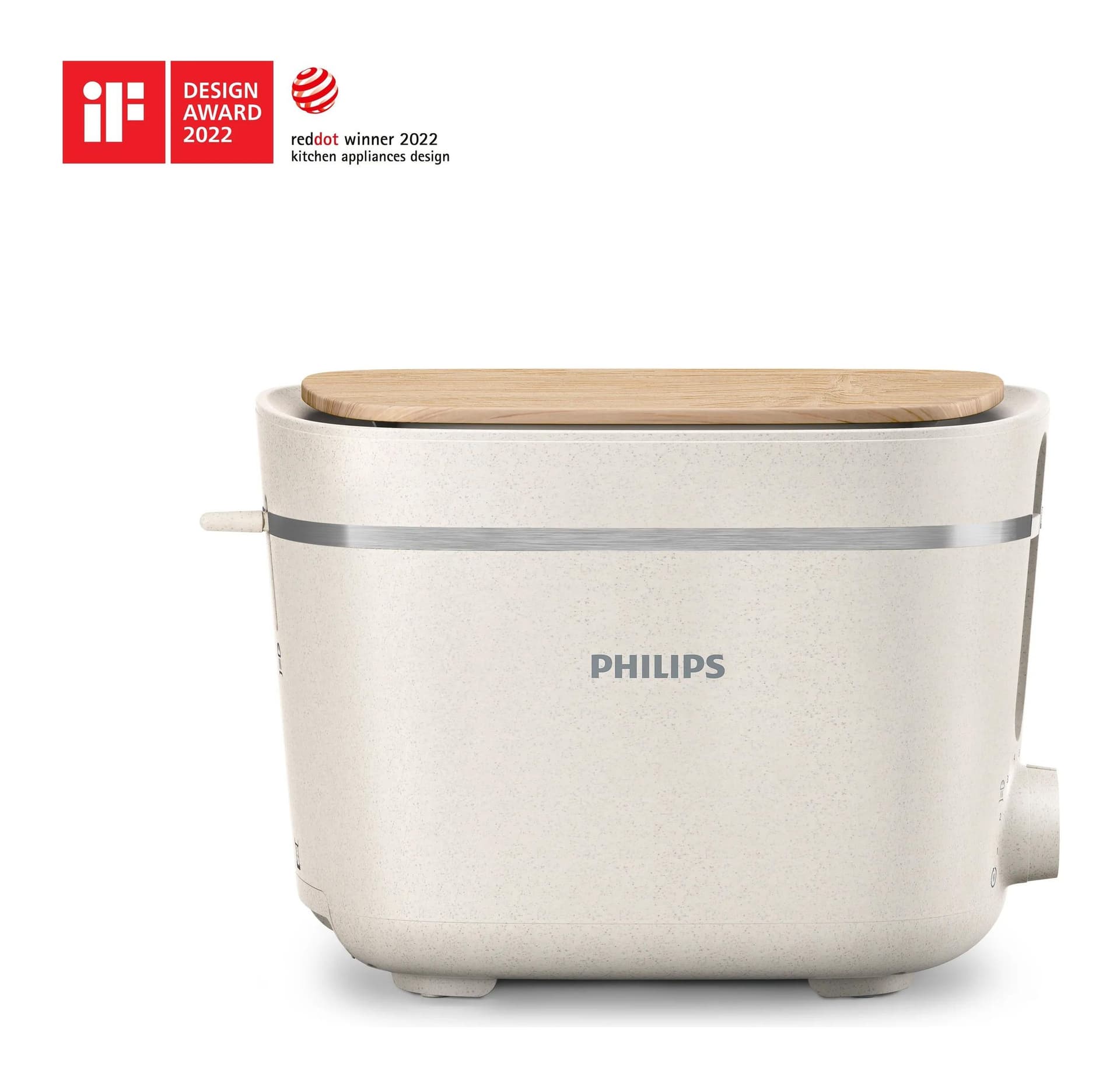 Philips Eco Conscious HD2640/10 830W %100 Biyobazlı Doğa Dostu Ekmek Kızartma Makinesi Görsel 1