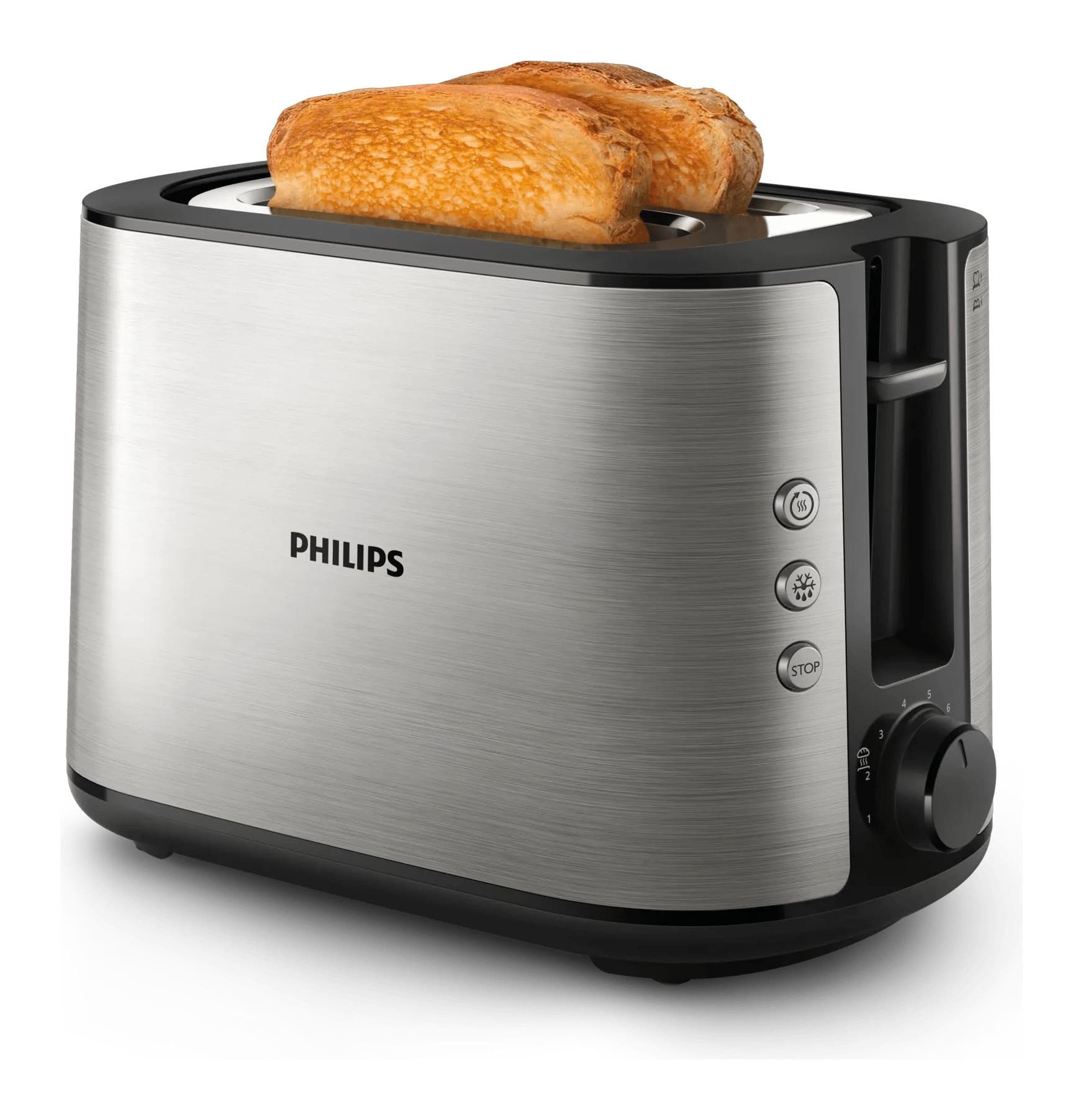 Philips Viva Collection HD2650/90 950W Paslanmaz Çelik Ekmek Kızartma Makinesi Görsel 1