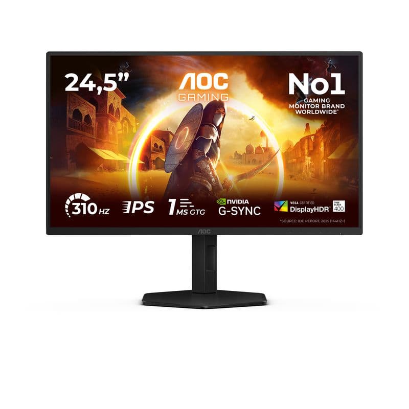 AOC 25G4SXU 24.5 inç 310Hz 0.5ms FHD Fast IPS Gaming Monitör (USB Hub)