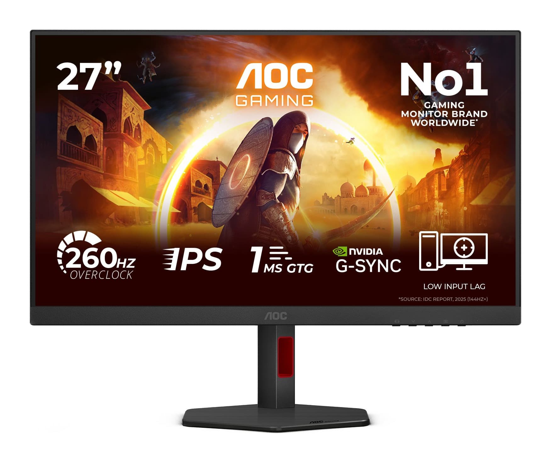 AOC 27G4ZR 27 inç 260Hz 0.5ms FHD Fast IPS Pivot Gaming Monitör