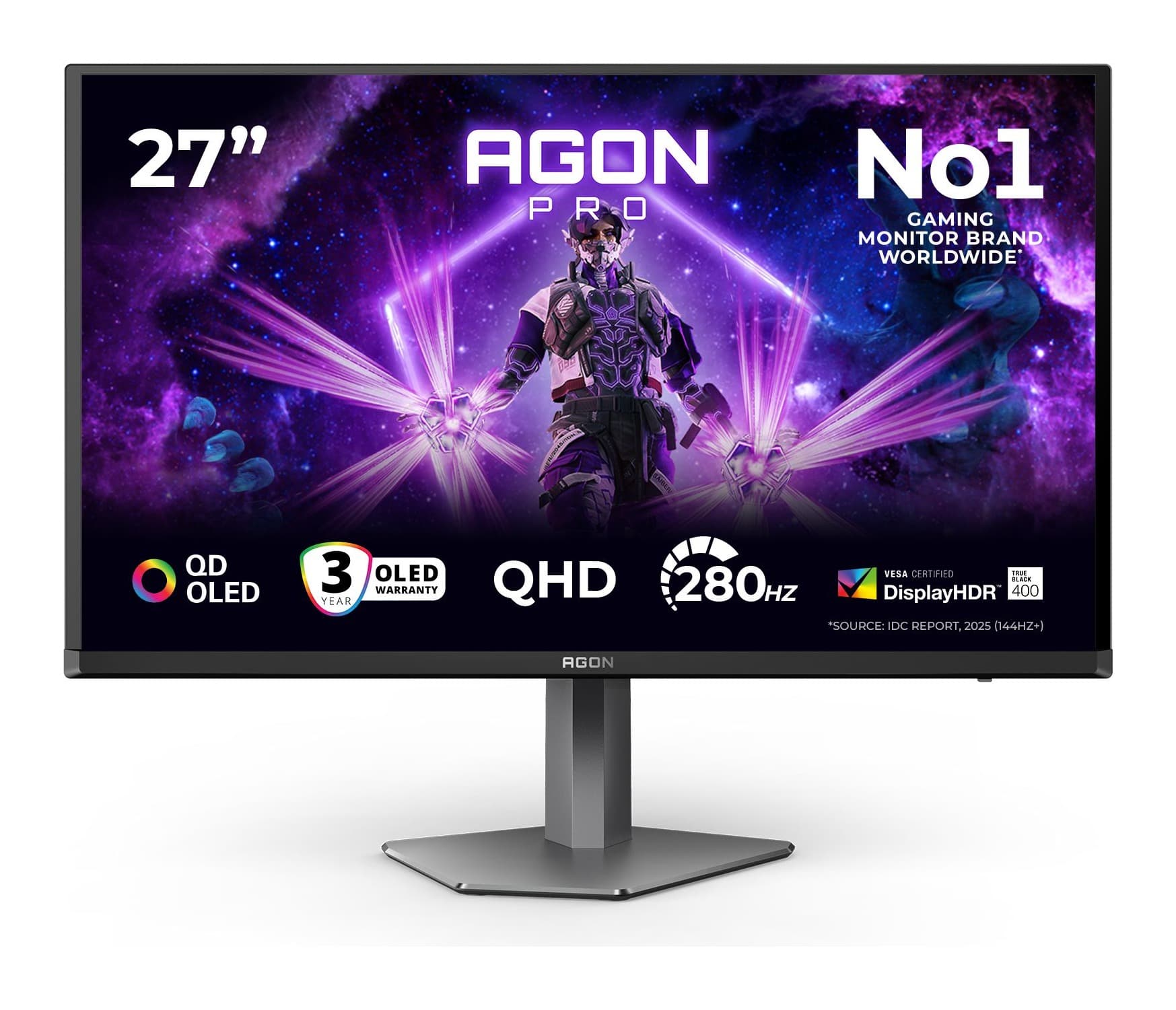 AOC Agon Pro AG276QZD2 27 inç 240Hz WQHD QD-OLED Monitör Görsel 1
