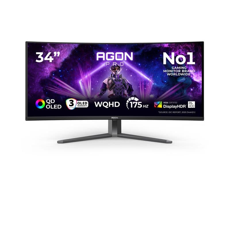 AOC Agon Pro AG346UCD 34 inç 175Hz UWQHD 1800R QD-OLED Monitör