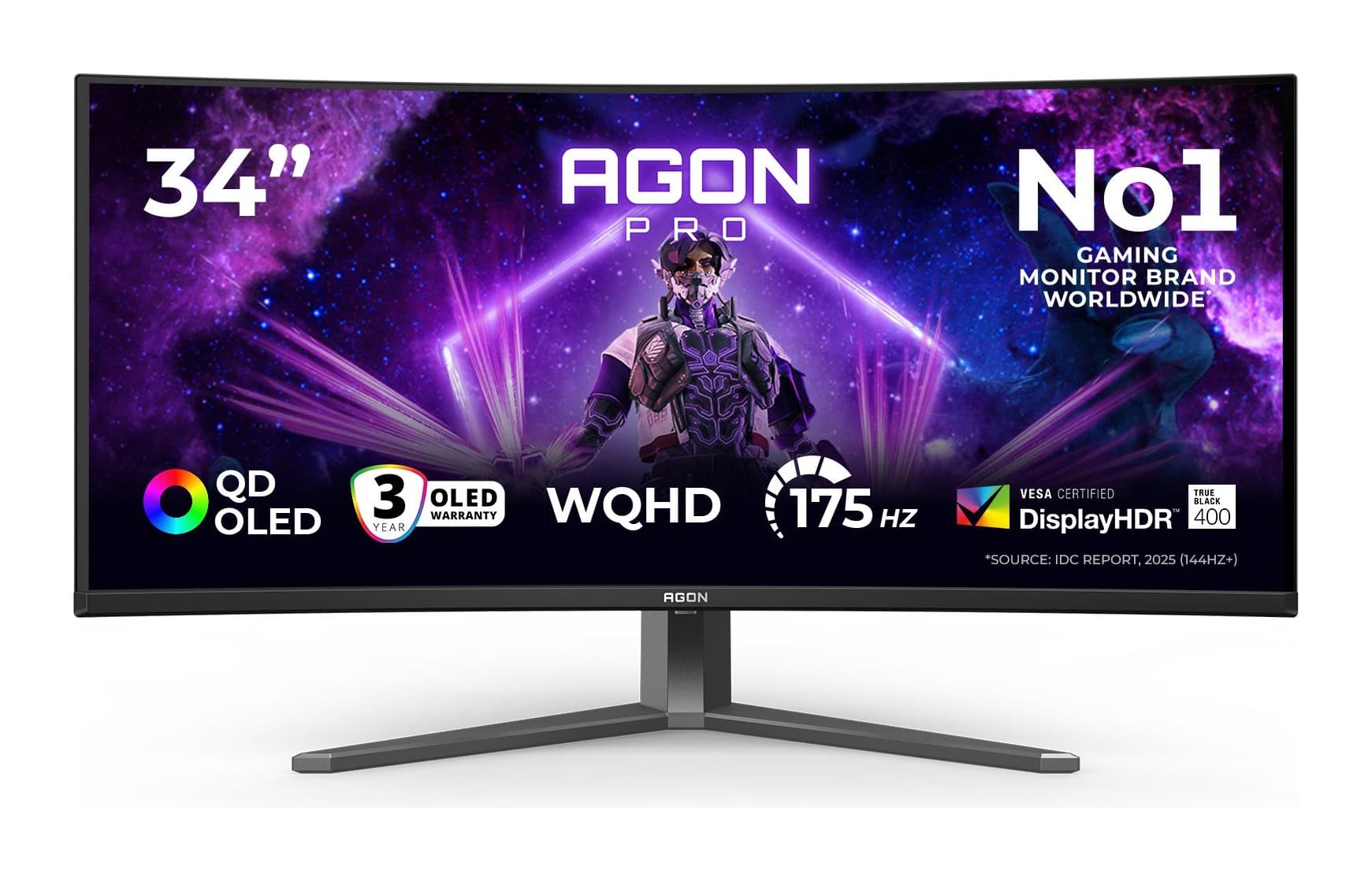 AOC Agon Pro AG346UCD 34 inç 175Hz UWQHD 1800R QD-OLED Monitör Görsel 1