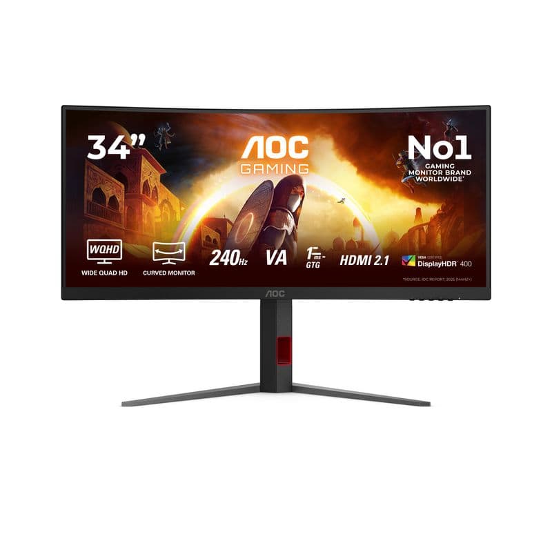 AOC CU34G4Z 34 inç 240Hz 0.5ms 1500R UWQHD Gaming Monitör