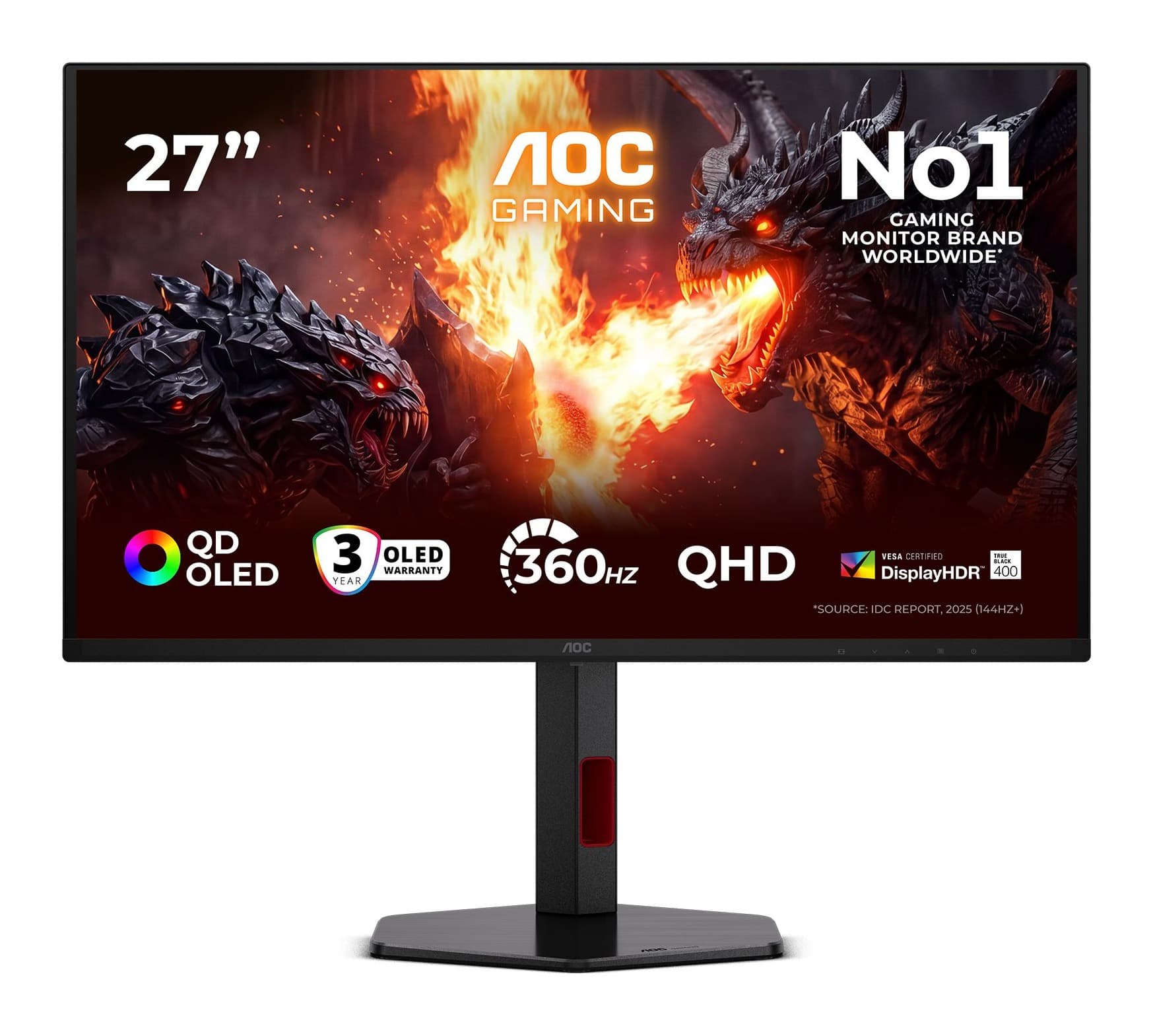 AOC Q27G4SDR 27 inç 360Hz 0.03ms WQHD OLED Gaming Monitör Görsel 1
