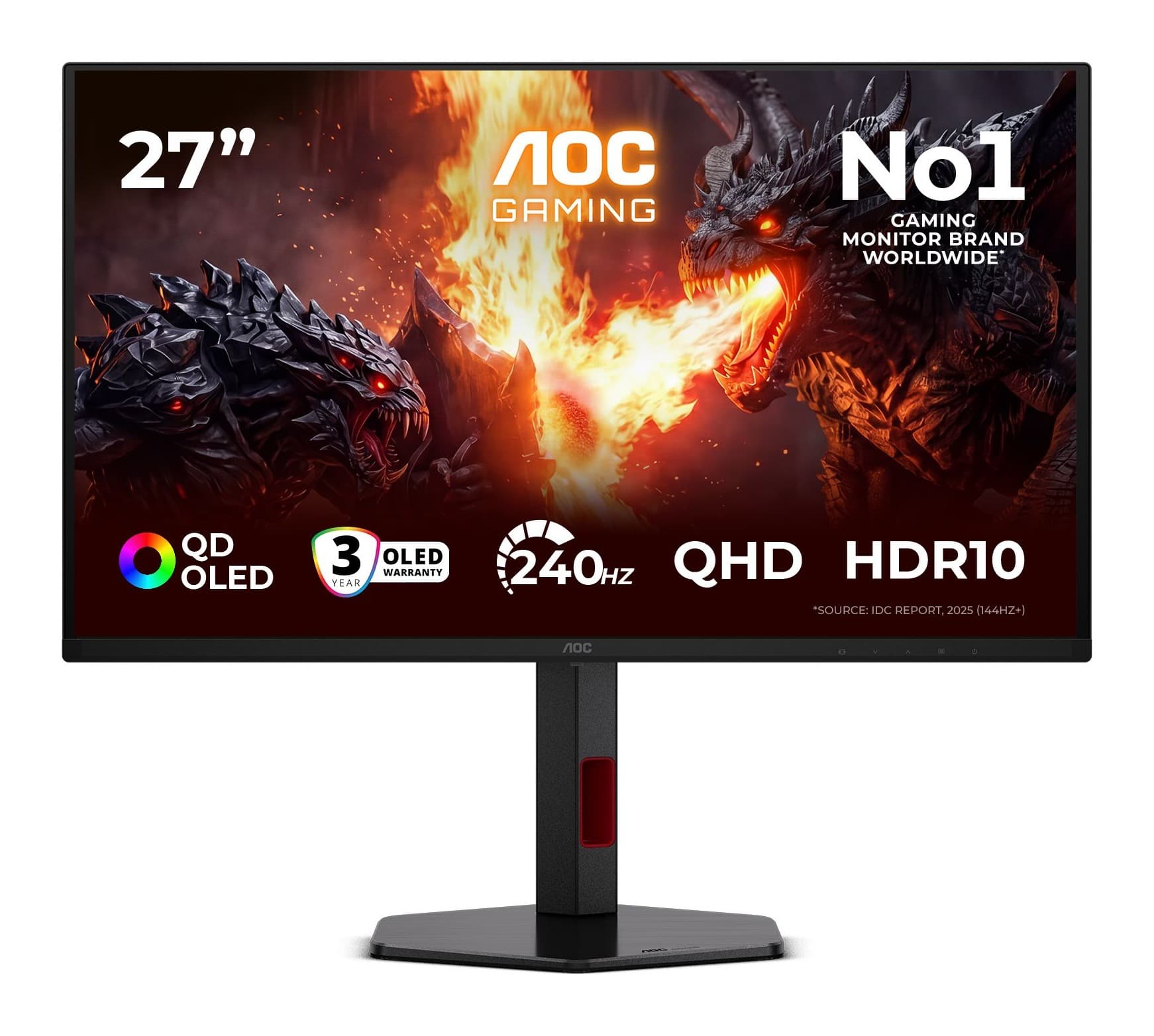 AOC Q27G4ZDR 27 inç 240Hz 0.03ms WQHD OLED Gaming Monitör Görsel 1