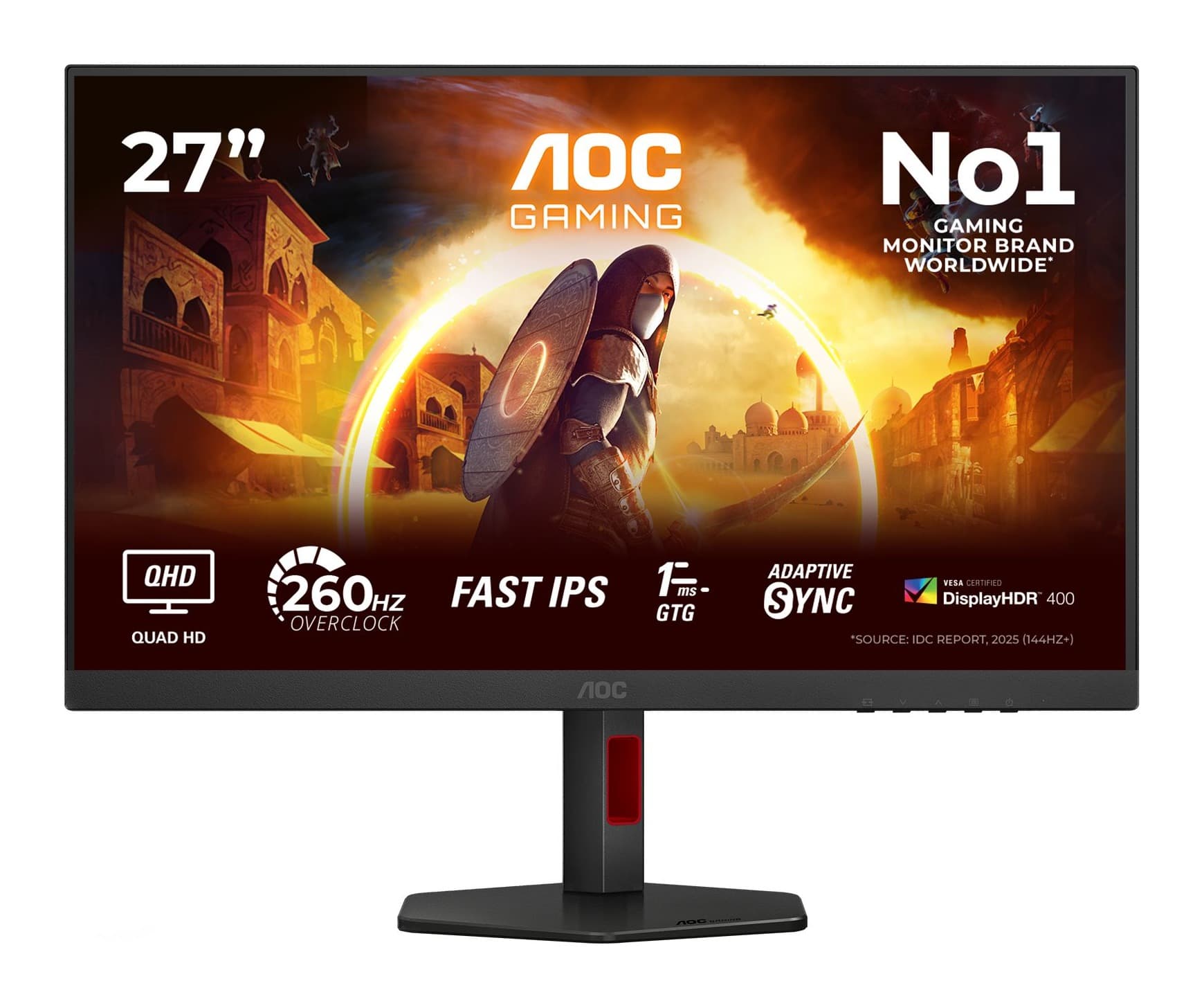 AOC Q27G4ZR 27 inç 260Hz 0.5ms WQHD Fast IPS Gaming Monitör Görsel 1