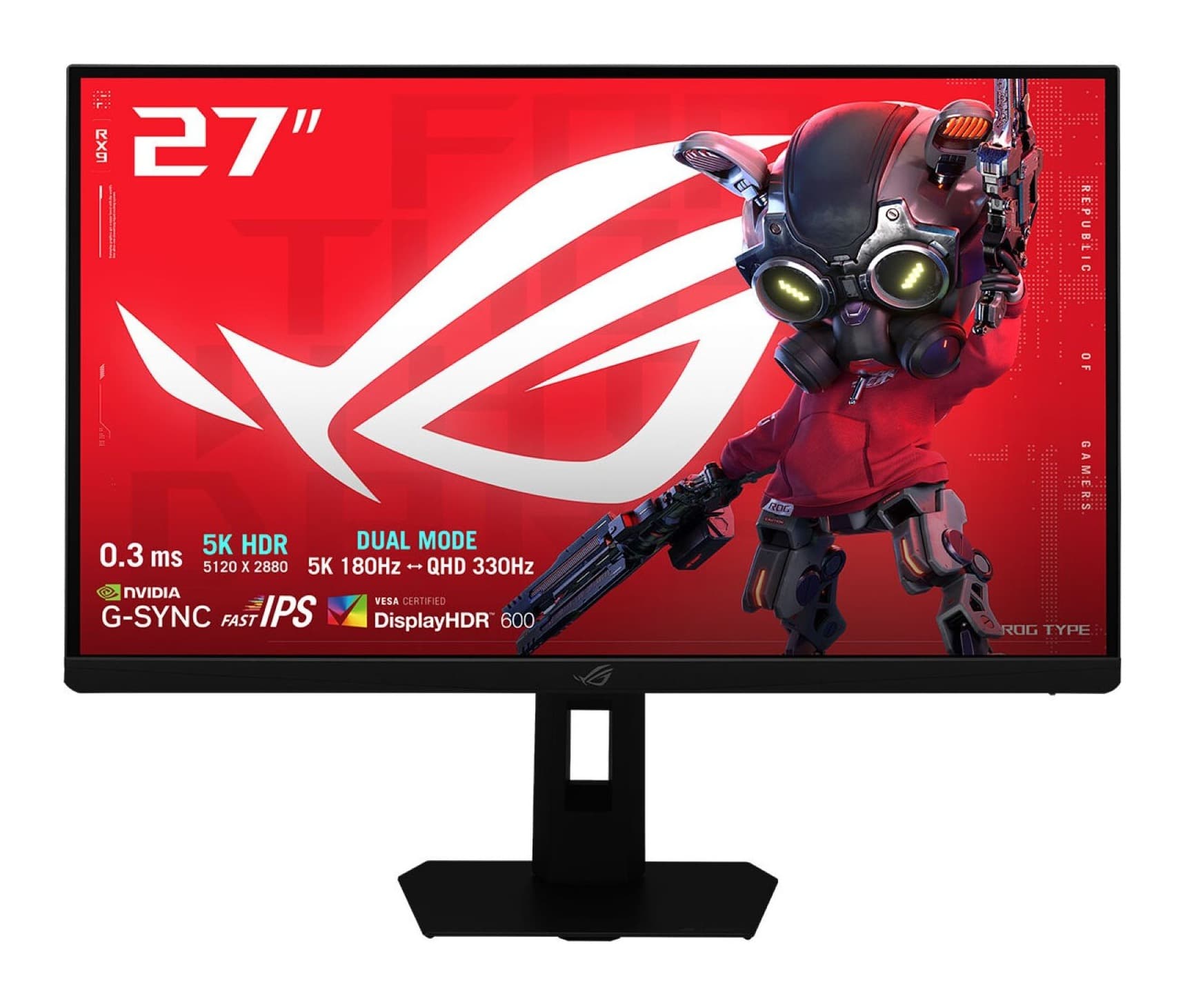 Asus ROG Strix 5K XG27JCG 27 inç 180Hz 5K WUHD Gaming Monitör Görsel 1