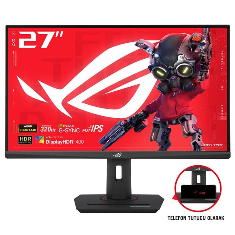 Asus ROG Strix XG27ACMS 27 inç 320Hz 1ms WQHD Fast IPS Gaming Monitör
