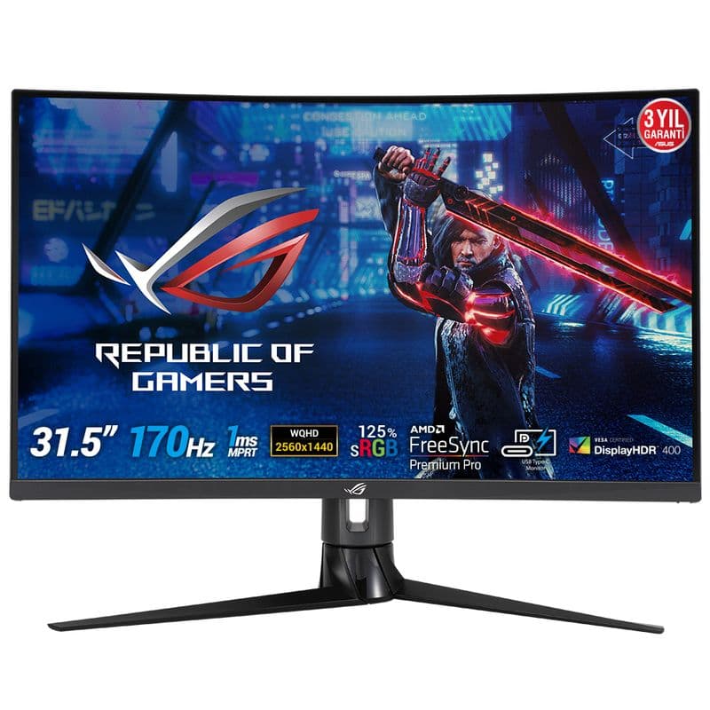 Asus ROG Strix XG32VC 31.5 inç 170Hz 1800R WQHD Gaming Monitör