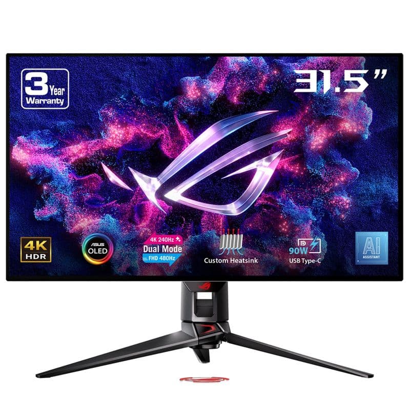 Asus ROG Swift OLED PG32UCDP 32 inç Dual-Mode (4K 240Hz / FHD 480Hz) WOLED Gaming Monitör
