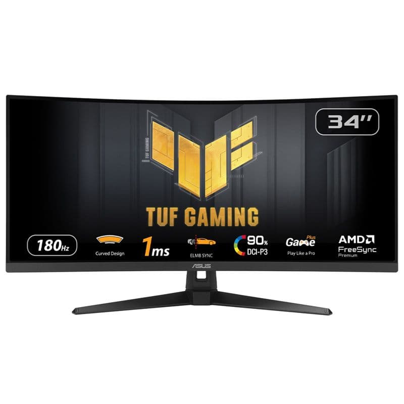Asus TUF Gaming VG34VQ3B 34 inç 180Hz 1ms 1500R UWQHD Kavisli Gaming Monitör