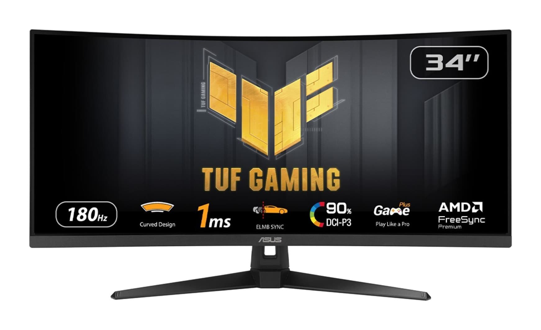 Asus TUF Gaming VG34VQ3B 34 inç 180Hz 1ms 1500R UWQHD Kavisli Gaming Monitör Görsel 1