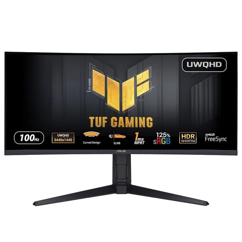 Asus TUF Gaming VG34VQEL1A 34 inç 100Hz 1ms 1500R UWQHD Kavisli Monitör