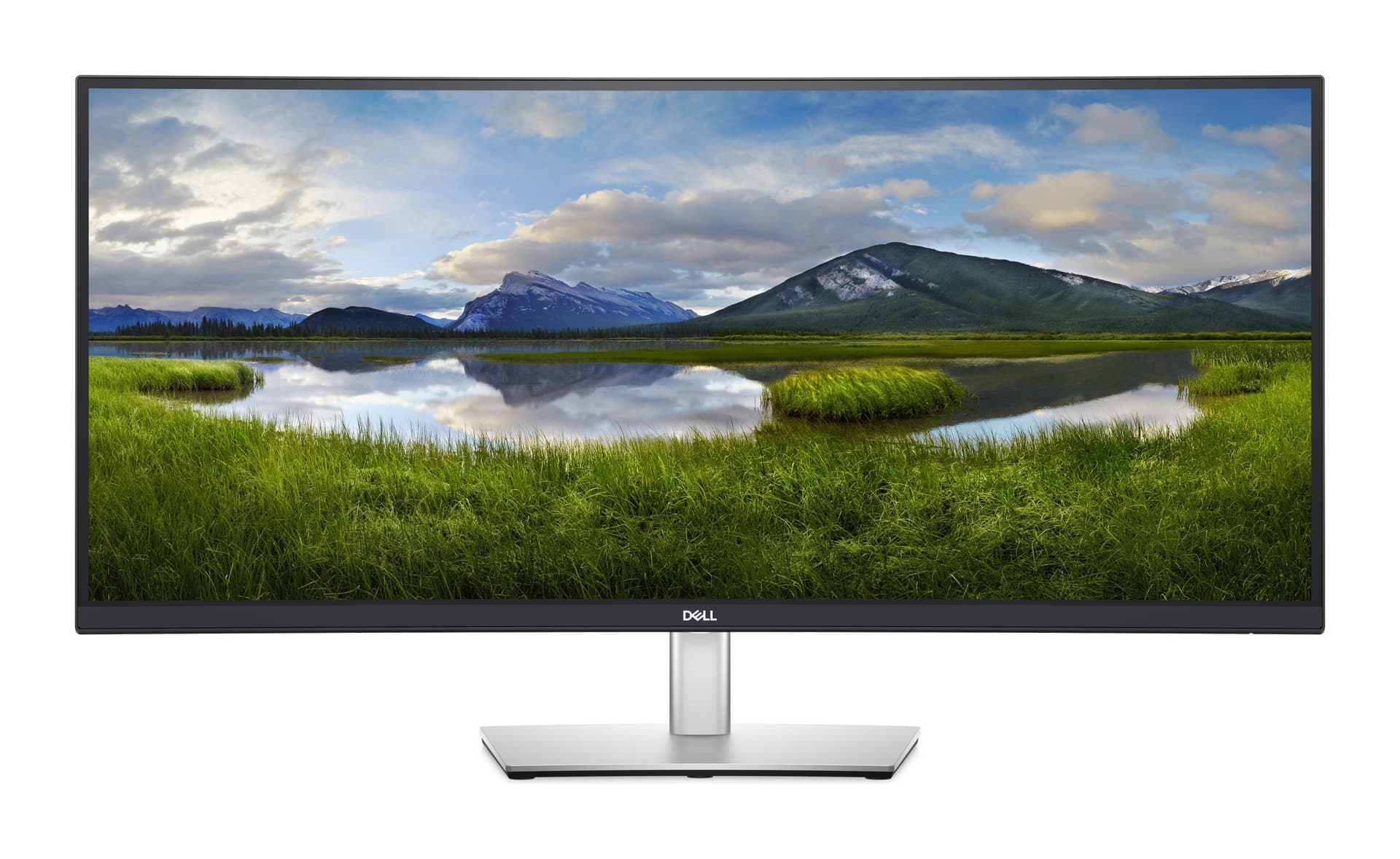 Dell P3421W 34.1 inç 3800R UWQHD IPS USB-C Hub (65W PD) RJ45 Monitör Görsel 1