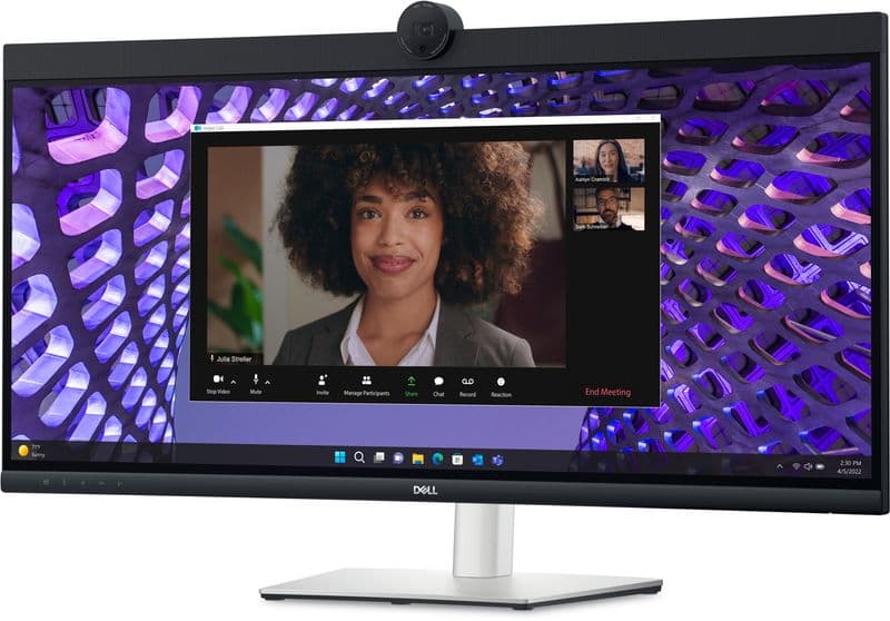 Dell P3424WEB 34 inç UWQHD 2K WebCam IPS USB-C Hub (90W PD) Konferans Monitörü