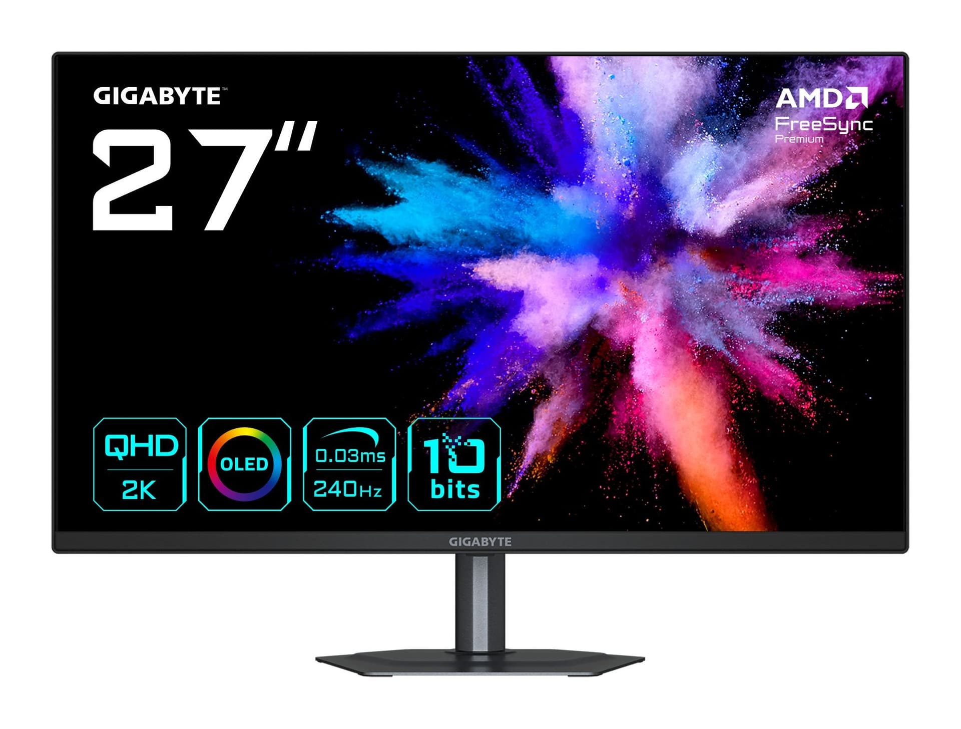 Gigabyte GO27Q24 27 inç 240Hz WQHD OLED Gaming Monitör Görsel 1