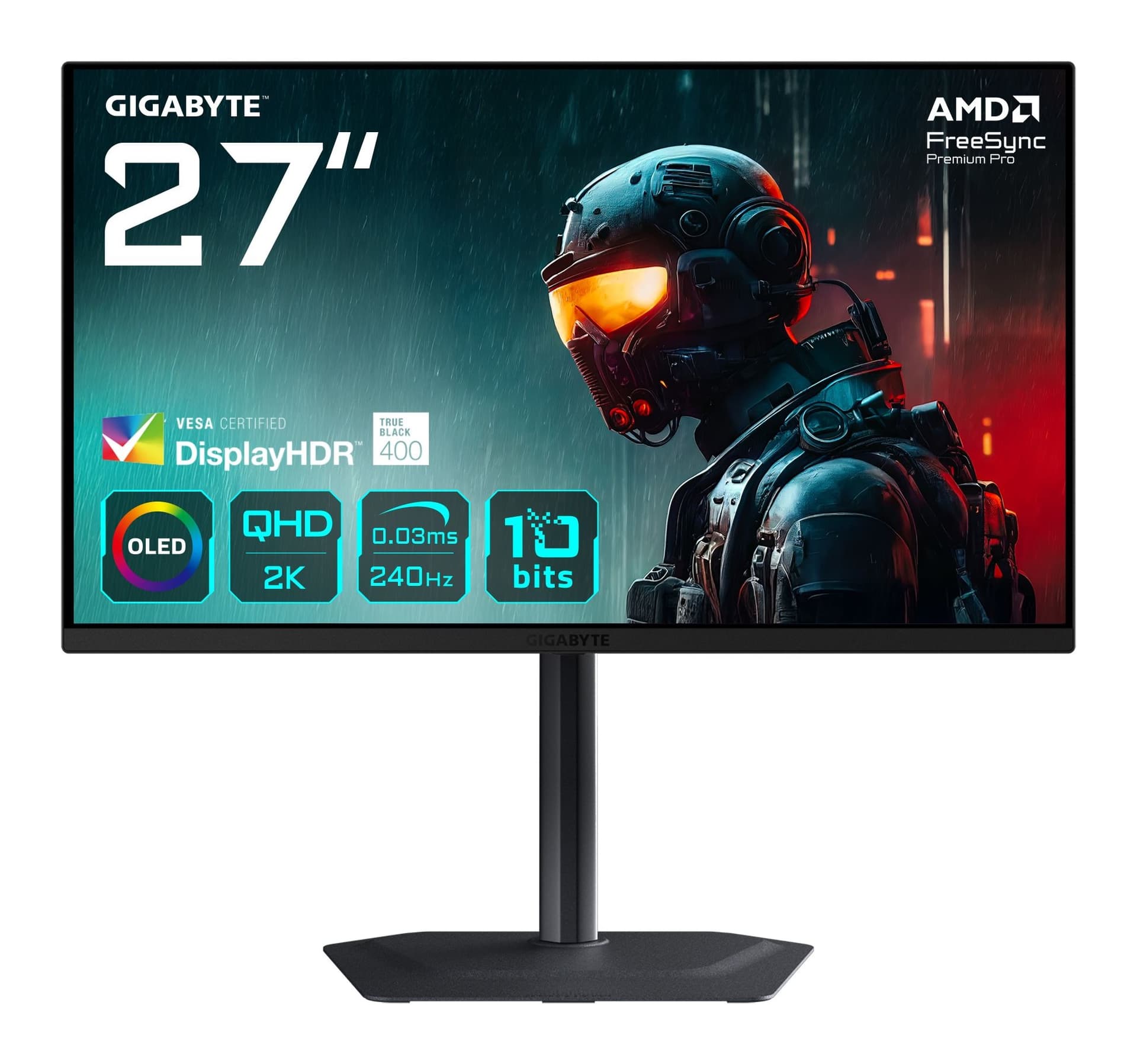 Gigabyte MO27Q2 27 inç 240Hz WQHD QD-OLED Monitör Görsel 1