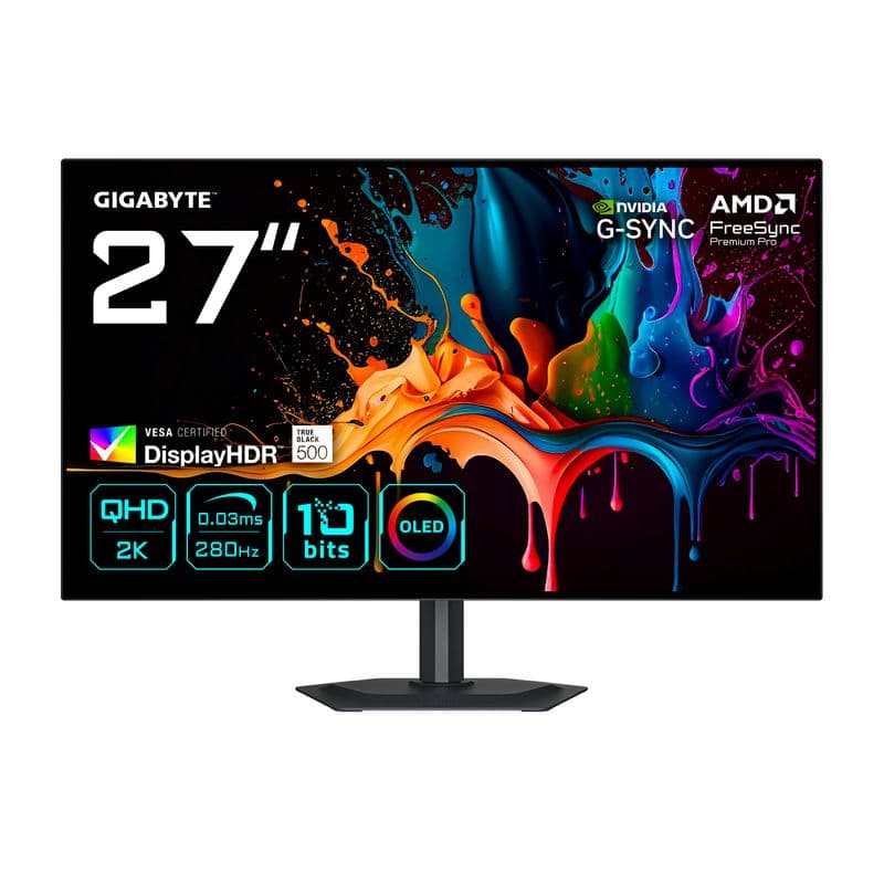 Gigabyte MO27Q28G 27 inç 280Hz WQHD QD-OLED Monitör
