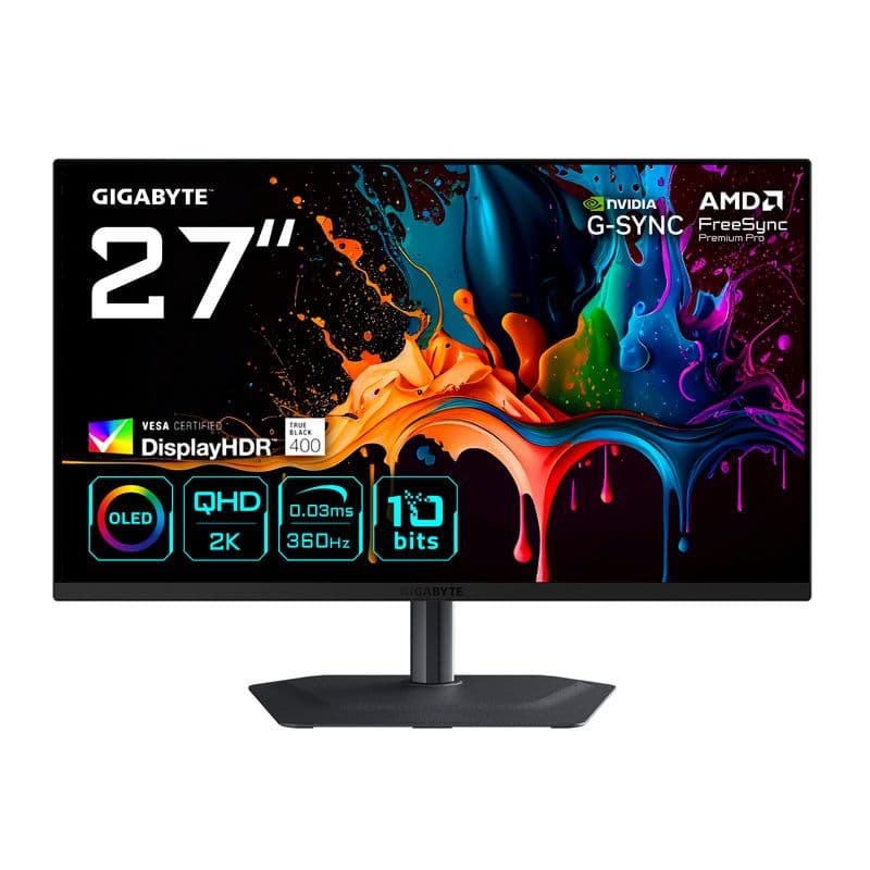 Gigabyte MO27Q3 27 inç 360Hz WQHD QD-OLED Monitör