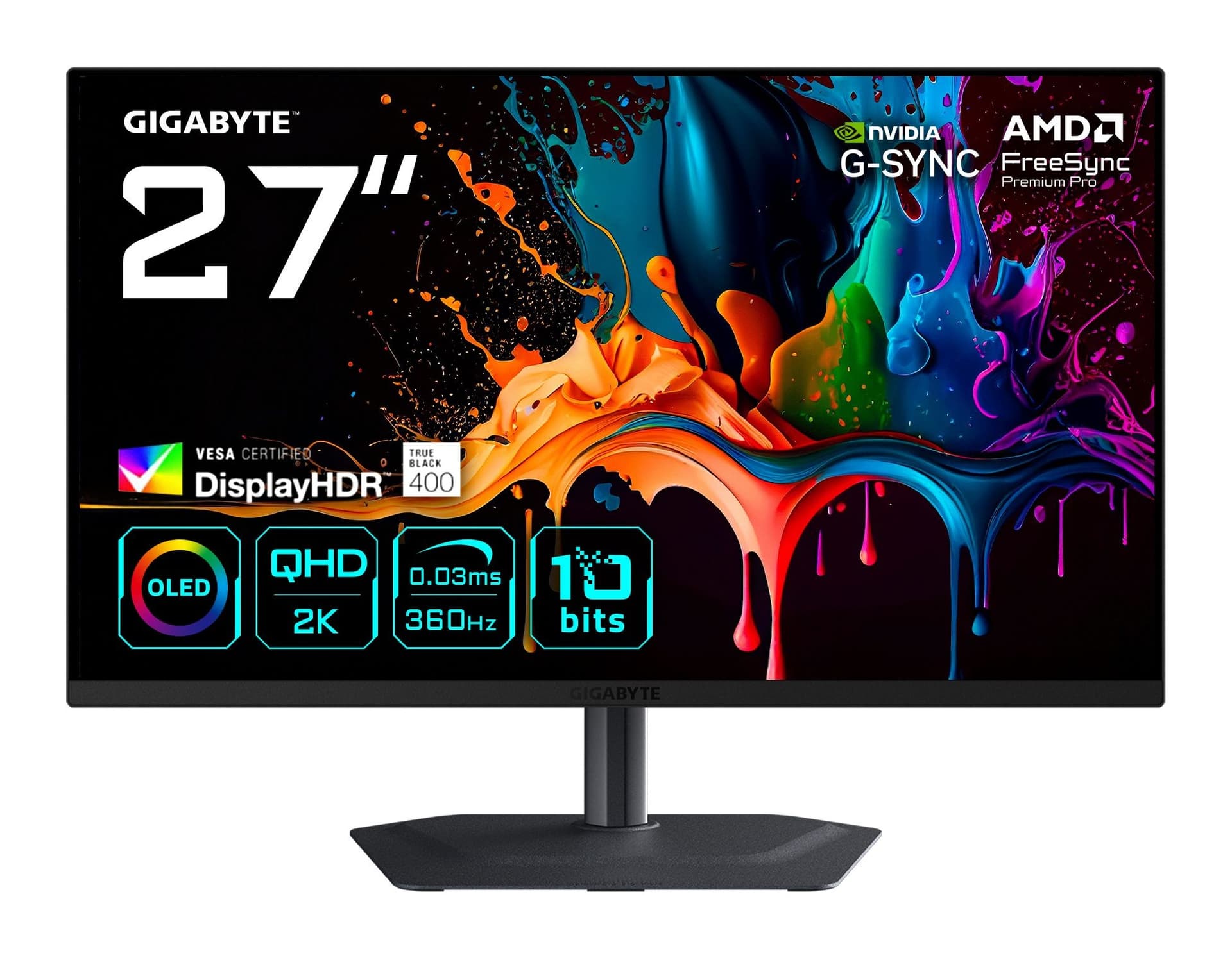 Gigabyte MO27Q3 27 inç 360Hz WQHD QD-OLED Monitör Görsel 1