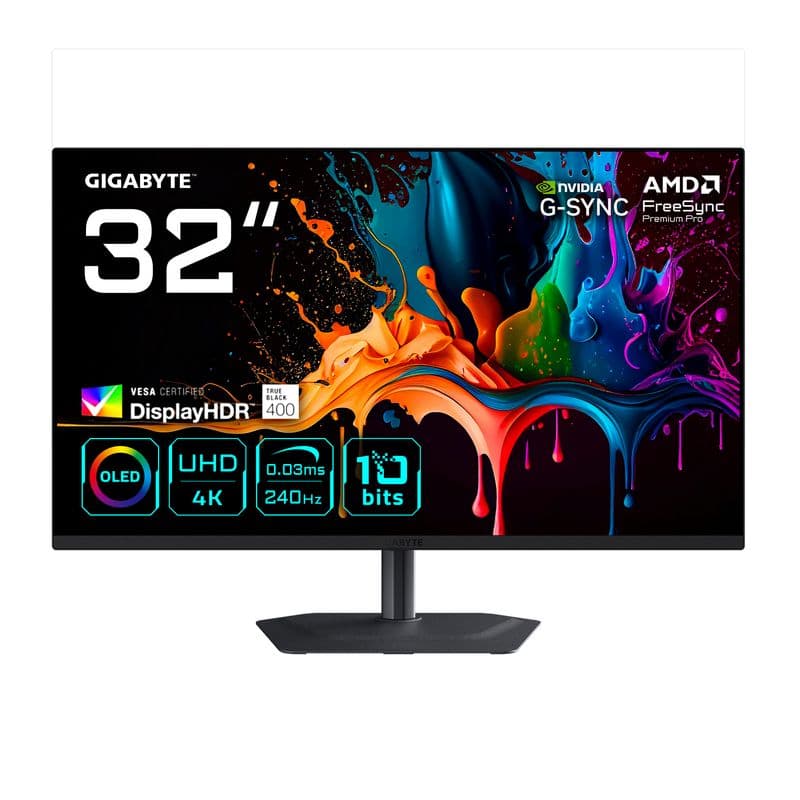 Gigabyte MO32U2 32 inç 240Hz 0.03ms 4K UHD QD-OLED Monitör