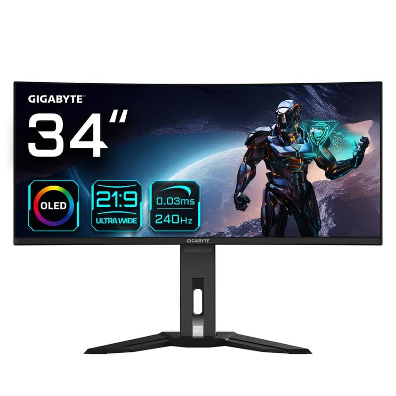 Gigabyte MO34WQC2 34 inç 240Hz 0.03ms UWQHD Kavisli OLED Monitör