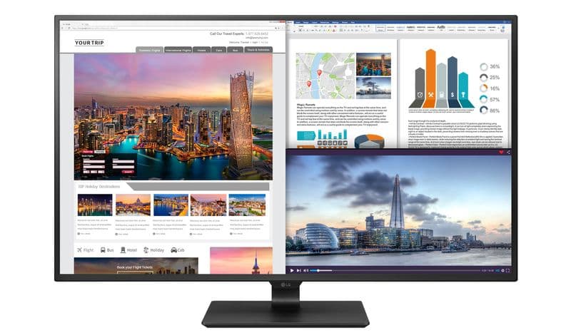 LG 43UD79-B 42.5 inç 4K UHD IPS 4PBP Çoklu Kaynak Monitör