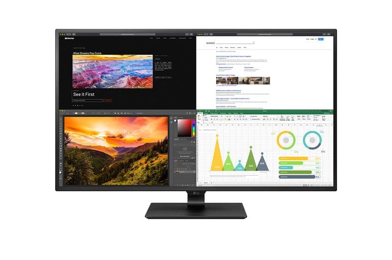 LG 43UN700-B 42.5 inç 4K UHD 4-Ekran PBP USB-C 60W IPS Monitör