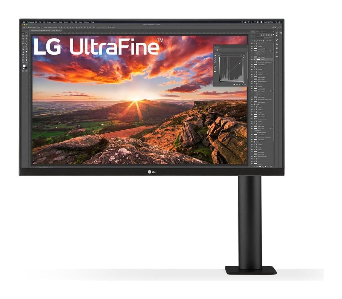 LG UltraFine 27UN880P-B 27 inç 4K UHD VESA DisplayHDR 400 Ergo Stand IPS Monitör Görsel 1