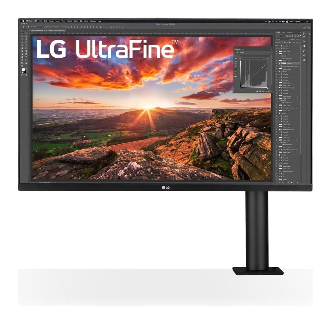 LG UltraFine 32UN880P-B 31.5 inç 4K UHD Ergo Stand USB-C IPS Monitör Görsel 1