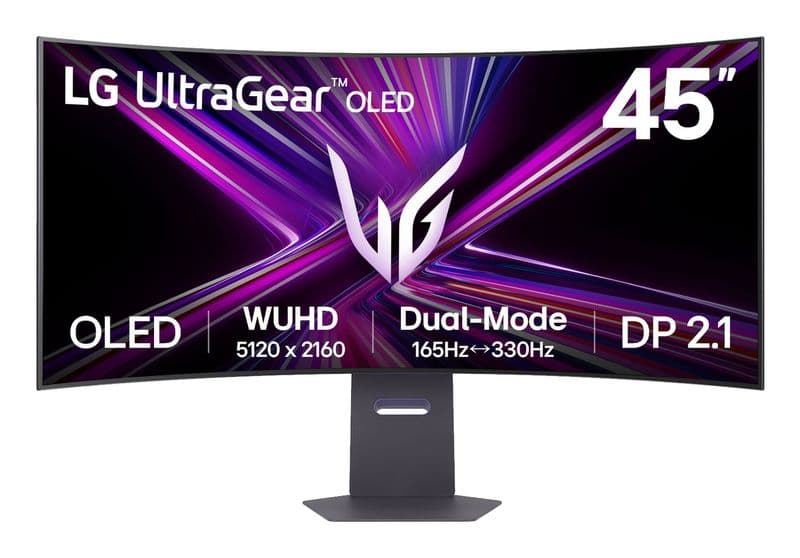 LG UltraGear 45GX950A-B 45 inç 165Hz 5K UWUHD Kavisli OLED Monitör