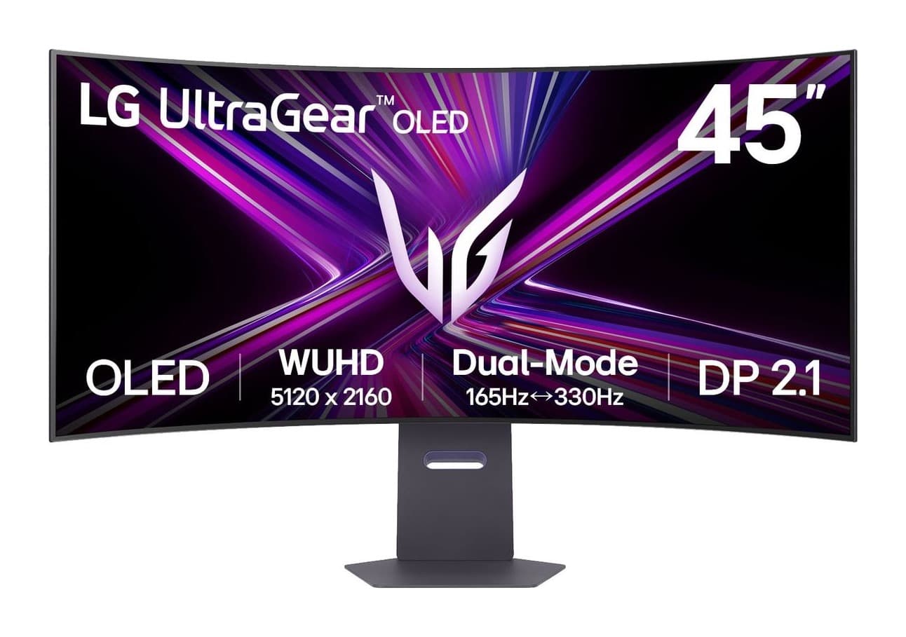 LG UltraGear 45GX950A-B 45 inç 165Hz 5K UWUHD Kavisli OLED Monitör Görsel 1