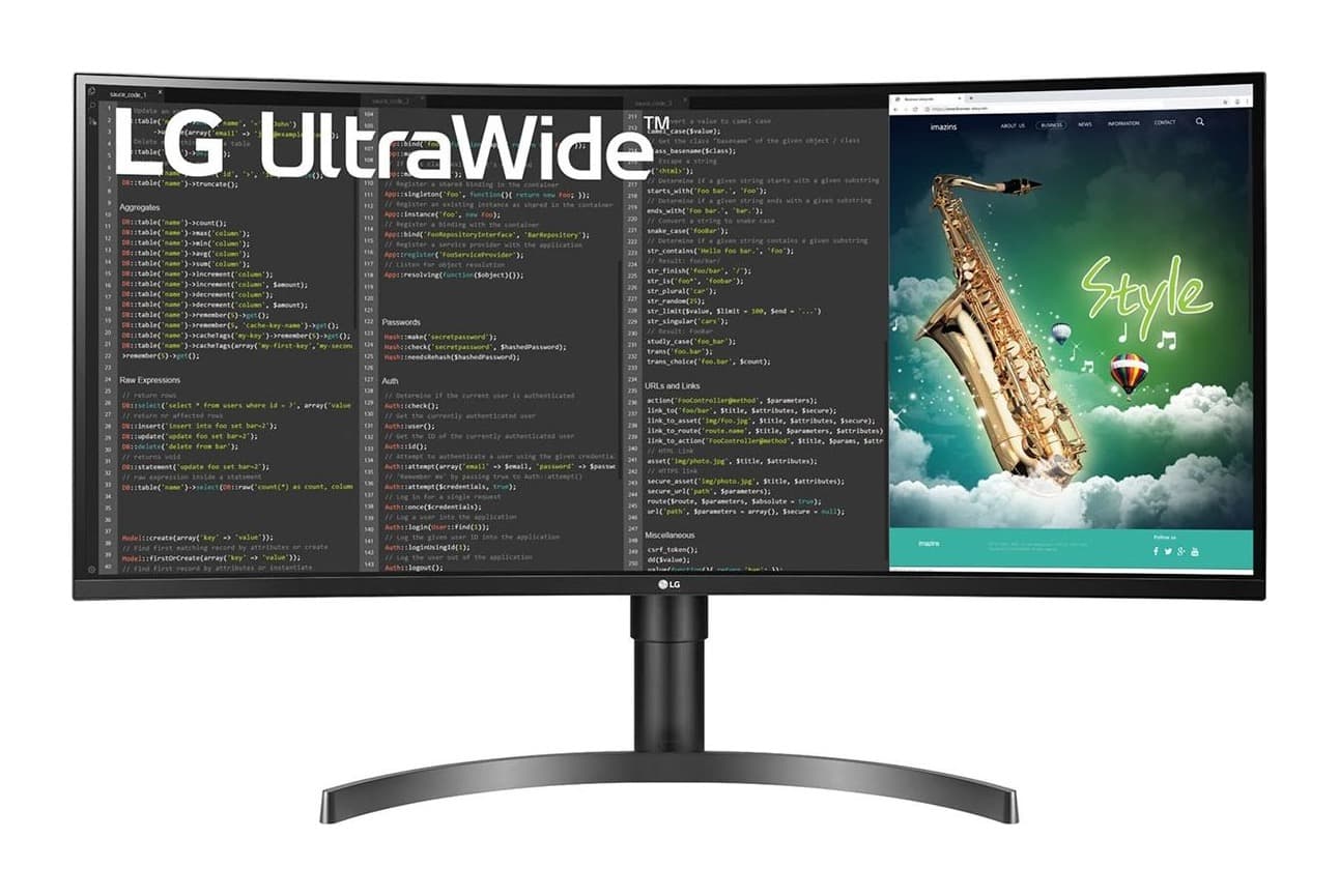 LG UltraWide 35WN65C-B 35 inç 100Hz WQHD Curved HDR10 Hoparlörlü Monitör Görsel 1