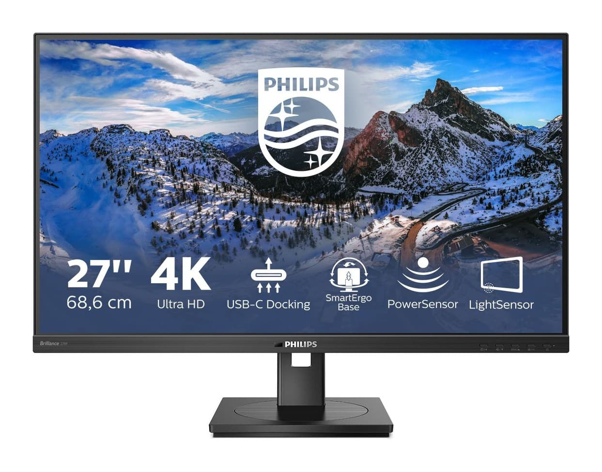 Philips 279P1/00 27 inç 4K UHD IPS USB-C (65W) PowerSensor Monitör Görsel 1