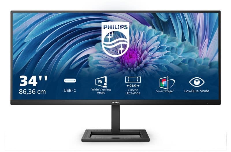 Philips 346E2LAE/00 34 inç 100Hz 1ms 1500R UWQHD Kavisli USB Hub Monitör